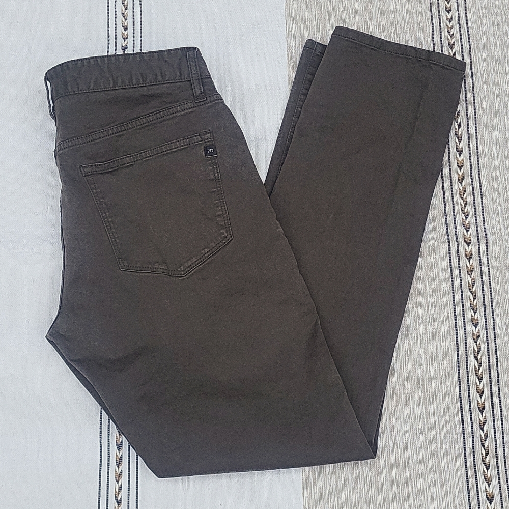 7Diamonds - Clifton Slim Straight sz 31/21, Olive